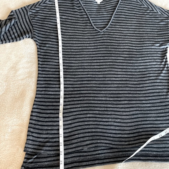 Madewell Striped V-Neck Shirt - Size S - Picture 8 of 9